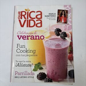 que rica vida Magazine Spanish Revista español 2012 recetas Karla Martinez Food